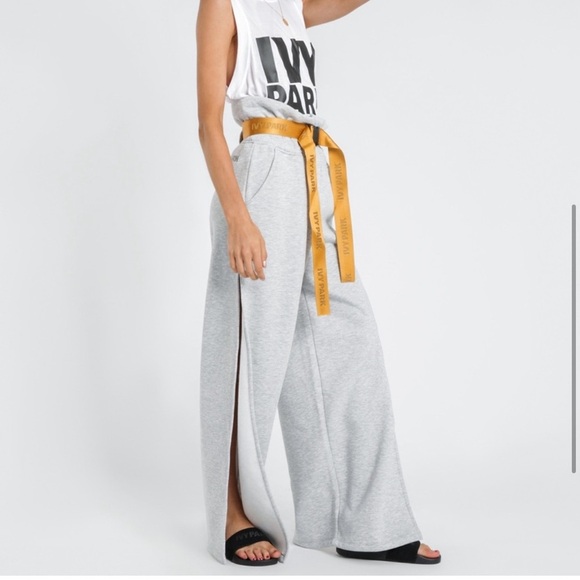 IVY PARK Beyoncé Yellow Logo Tape Buckle Belt NEW - Picture 3 of 8